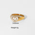 Love Heart Ring Titanium Steel Peach Heart Ring