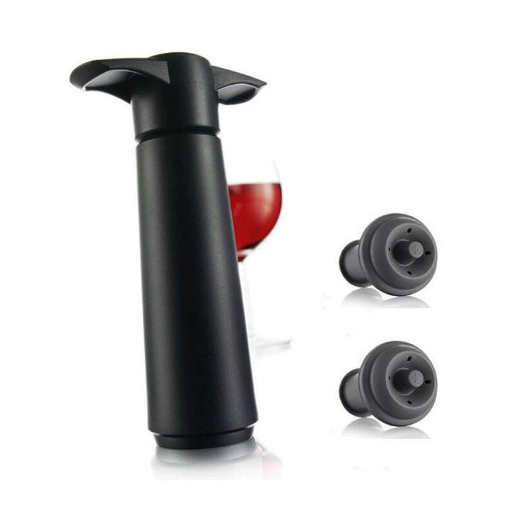 Vacuum Wine Bottle Stopper Vacuum Wine Stopper Wine Stopper Black Plastic One Two Plug