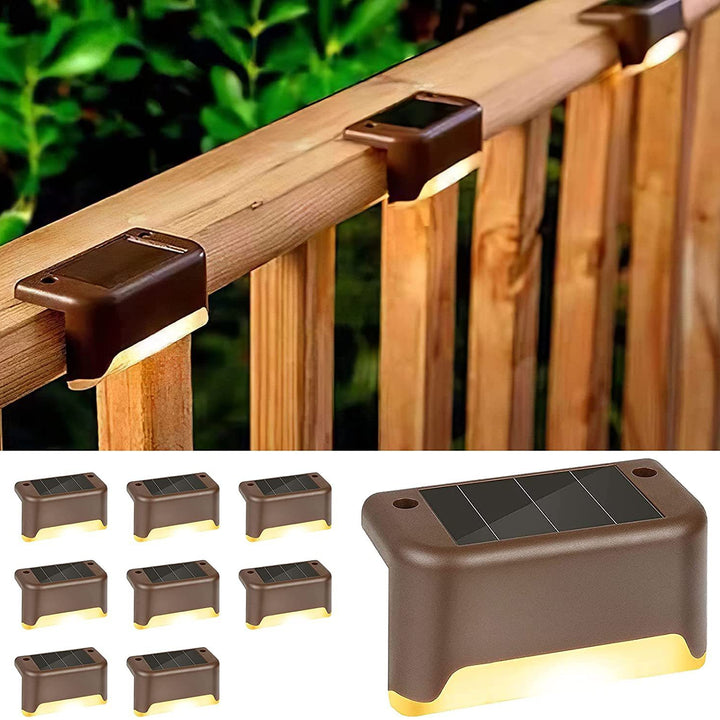 Solar Step Light Outdoor Garden Light Night Light LED Guide Light Ladder Stair Light Balcony Decoration Waterproof