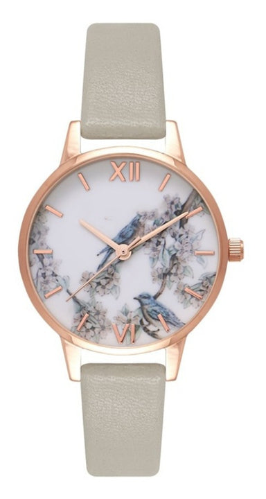 ladies watch cuckoo fashion stainless steel with rose gold quartz watch