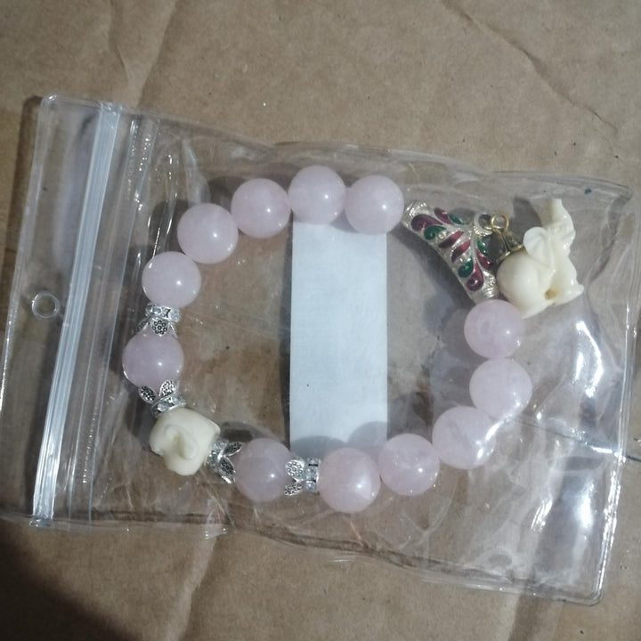 Crystal Elephant Charm Bracelet bead Cultural Bracelet Jewelry